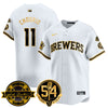 Men's Milwaukee Brewers Jersey - Bob Uecker, 54 Seasons for Brewers - All Stitched