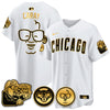 Men's Chicago Cubs Limited Jersey - Harry Caray "Holy Cow" Patch - All Stitched