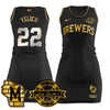 Milwaukee Brewers Limited Jersey Dress - Bob Uecker Patch - All Stitched
