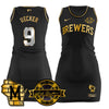 Milwaukee Brewers Limited Jersey Dress - Bob Uecker Patch - All Stitched