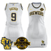 Milwaukee Brewers Limited Jersey Dress - Bob Uecker Patch - All Stitched