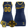 Custom Name/Number Milwaukee Brewers Limited Jersey Dress - Bob Uecker Patch - All Stitched
