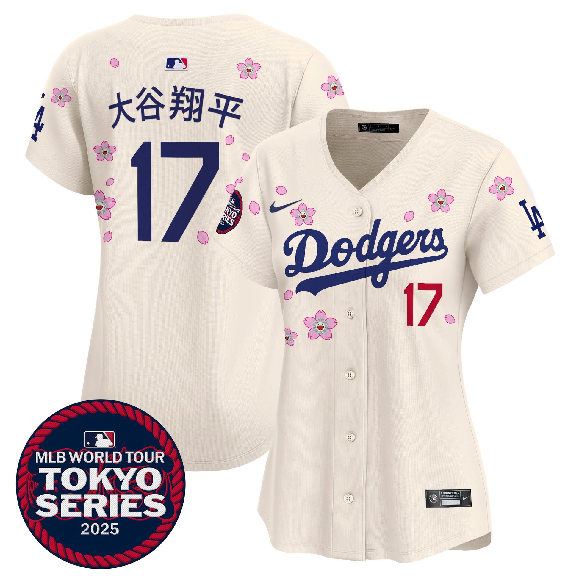 Women's Dodgers Tokyo Series 2025 Vapor Premier Limited Jersey V2 - Stitched