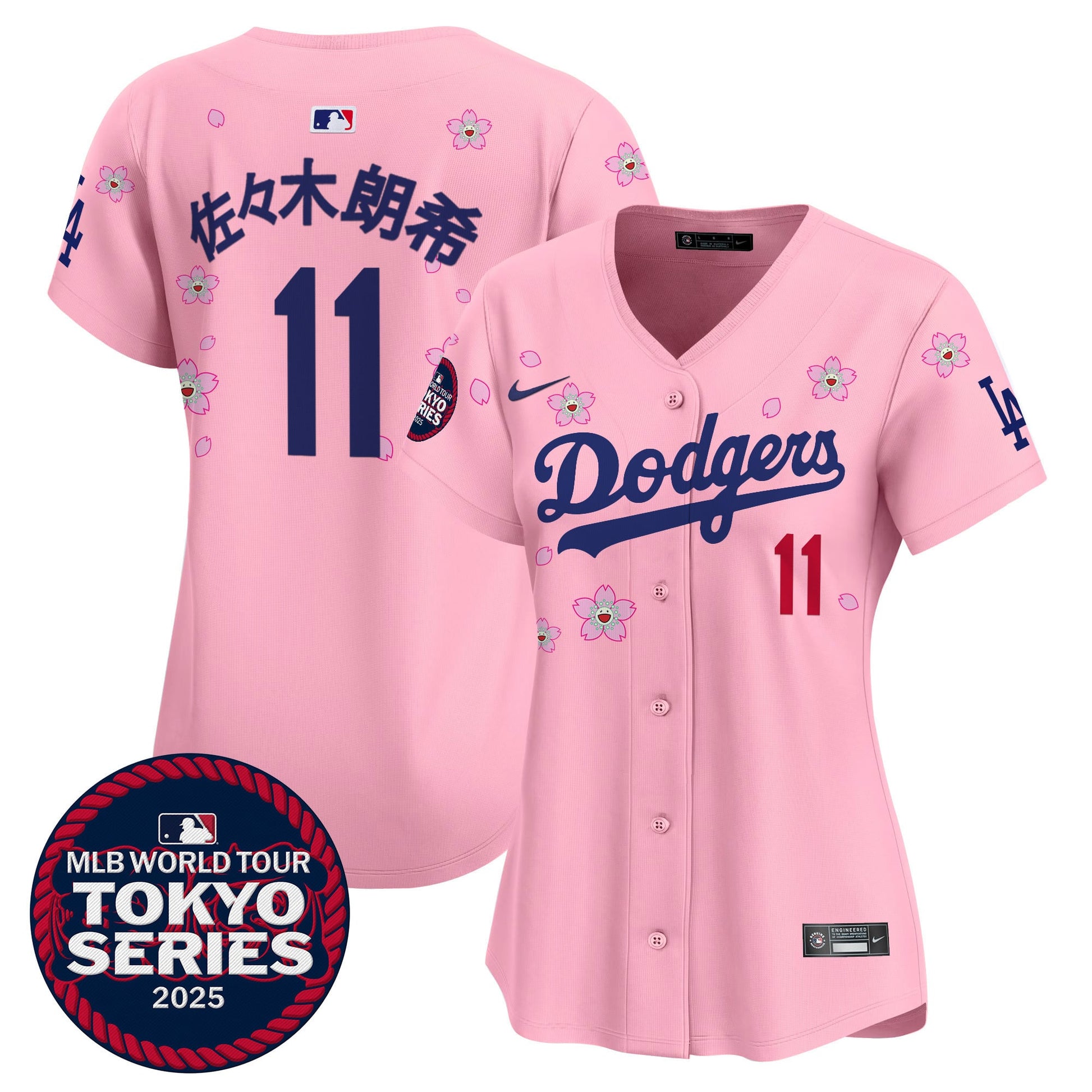 Women's Dodgers Tokyo Series 2025 Vapor Premier Limited Jersey V2 - Stitched