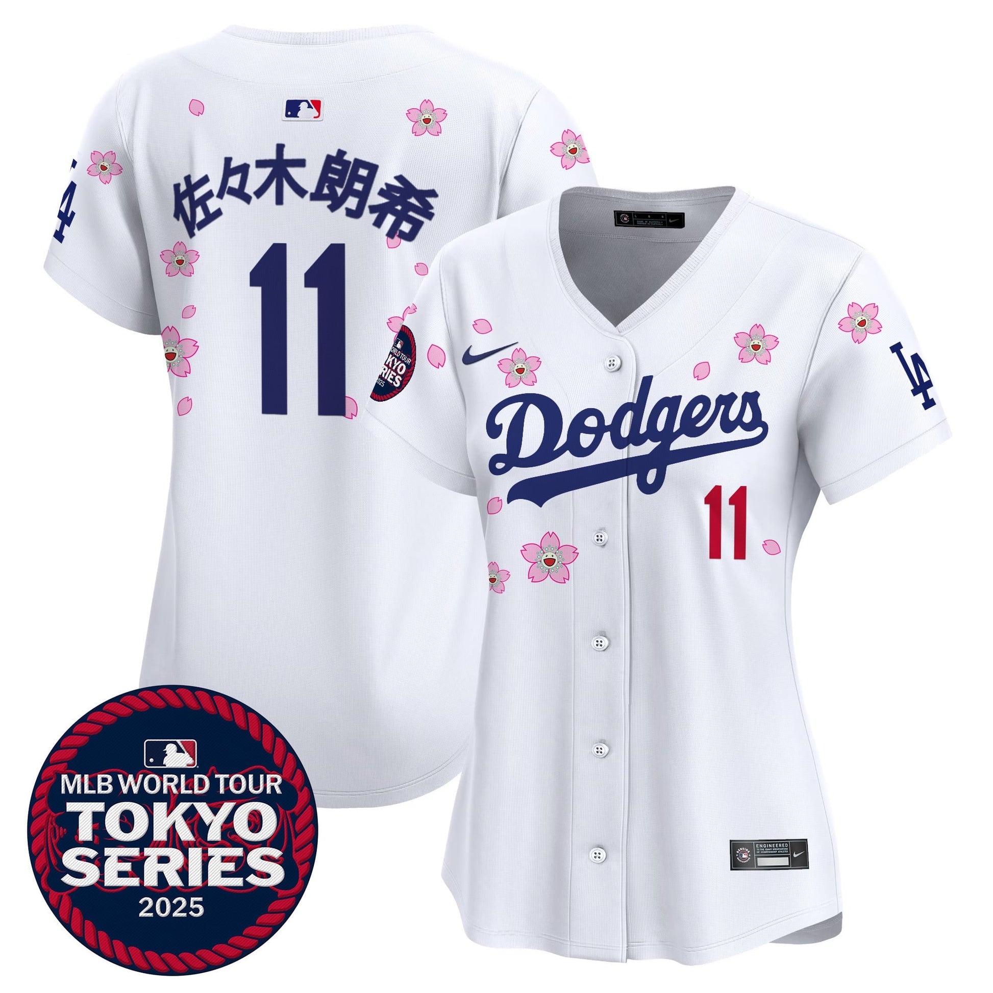 Women's Dodgers Tokyo Series 2025 Vapor Premier Limited Jersey V2 - Stitched