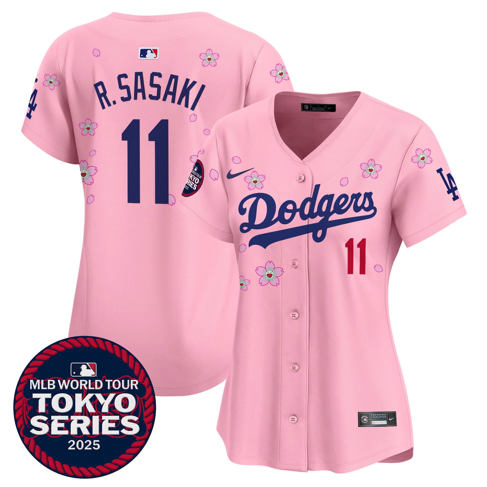 Women's Dodgers Tokyo Series 2025 Vapor Premier Limited Jersey V2 - Stitched