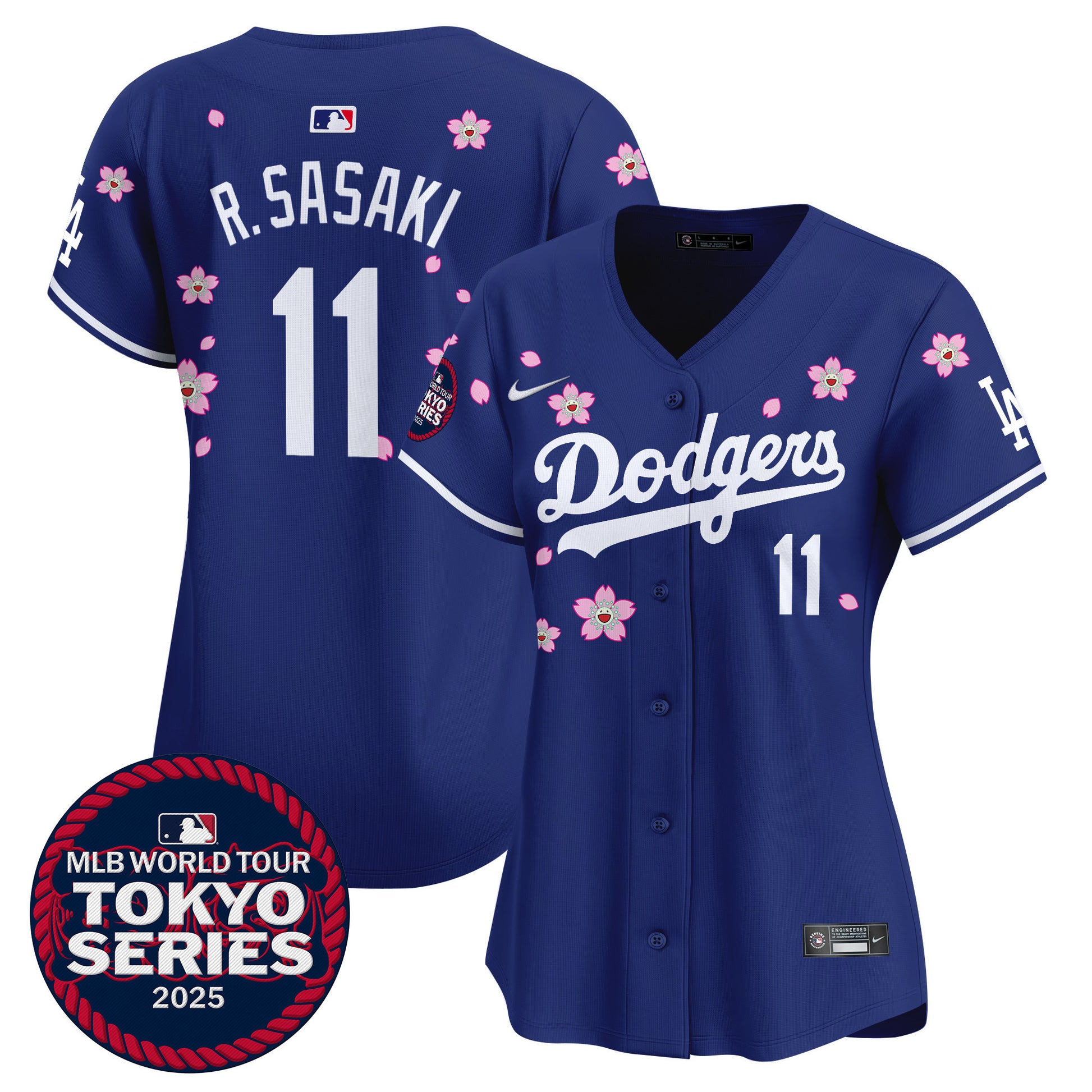Women's Dodgers Tokyo Series 2025 Vapor Premier Limited Jersey V2 - Stitched