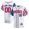 Custom Gender/Name San Diego Padres Independence Day Jersey - All Stitched