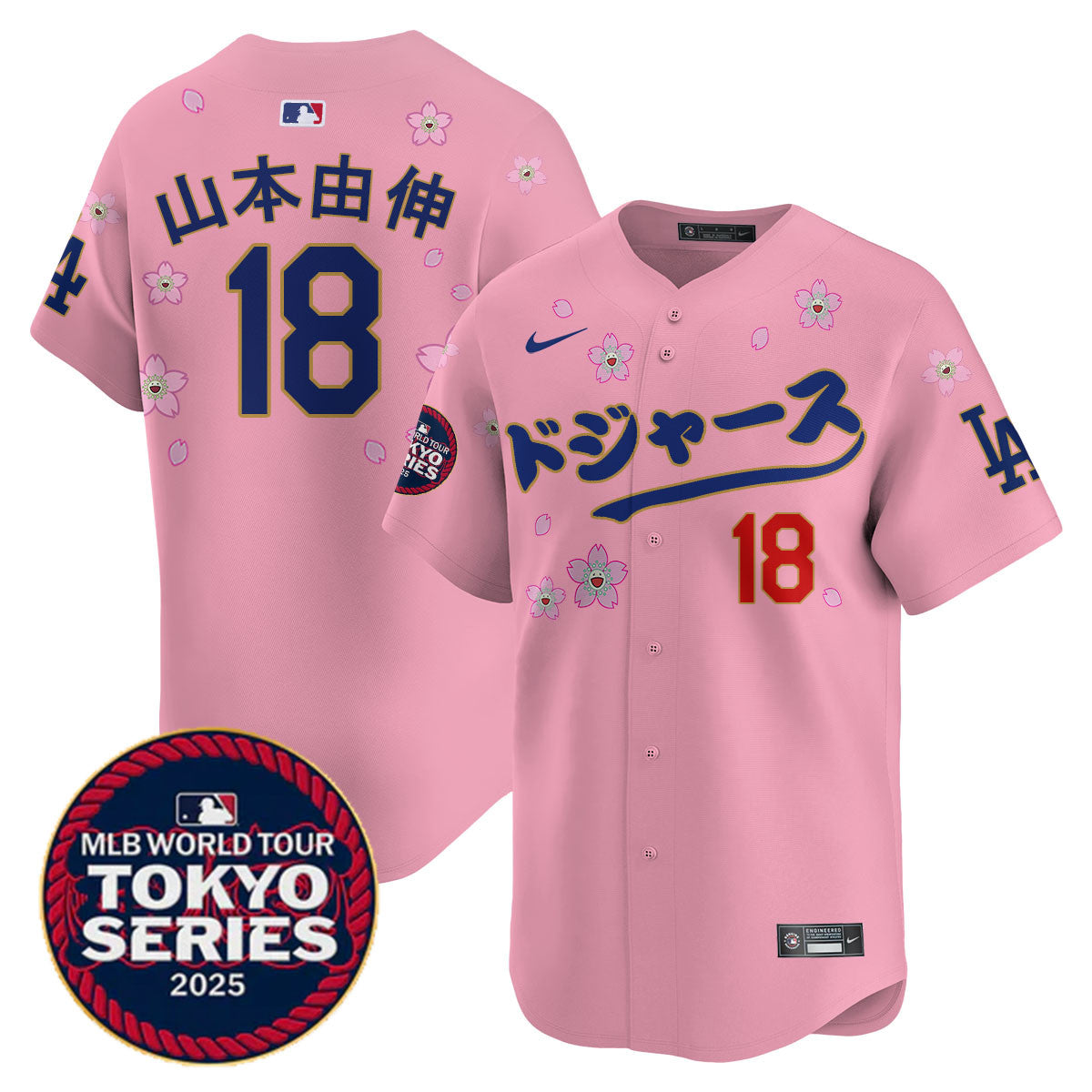 Men's Los Angeles Dodgers Tokyo Series 2025 Vapor Limited Jersey N6 - Stitched