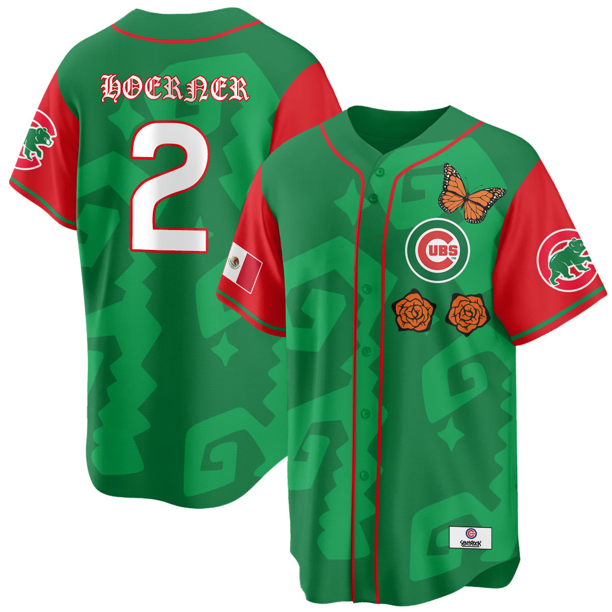 Men's Chicago Cubs "Xicago" Mexican Heritage Jersey - All Stitched