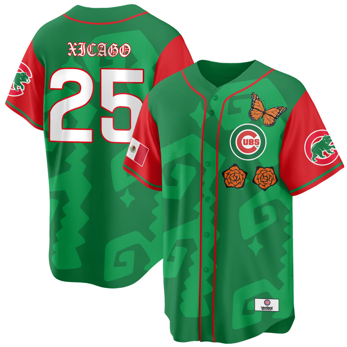 Men's Chicago Cubs "Xicago" Mexican Heritage Jersey - All Stitched