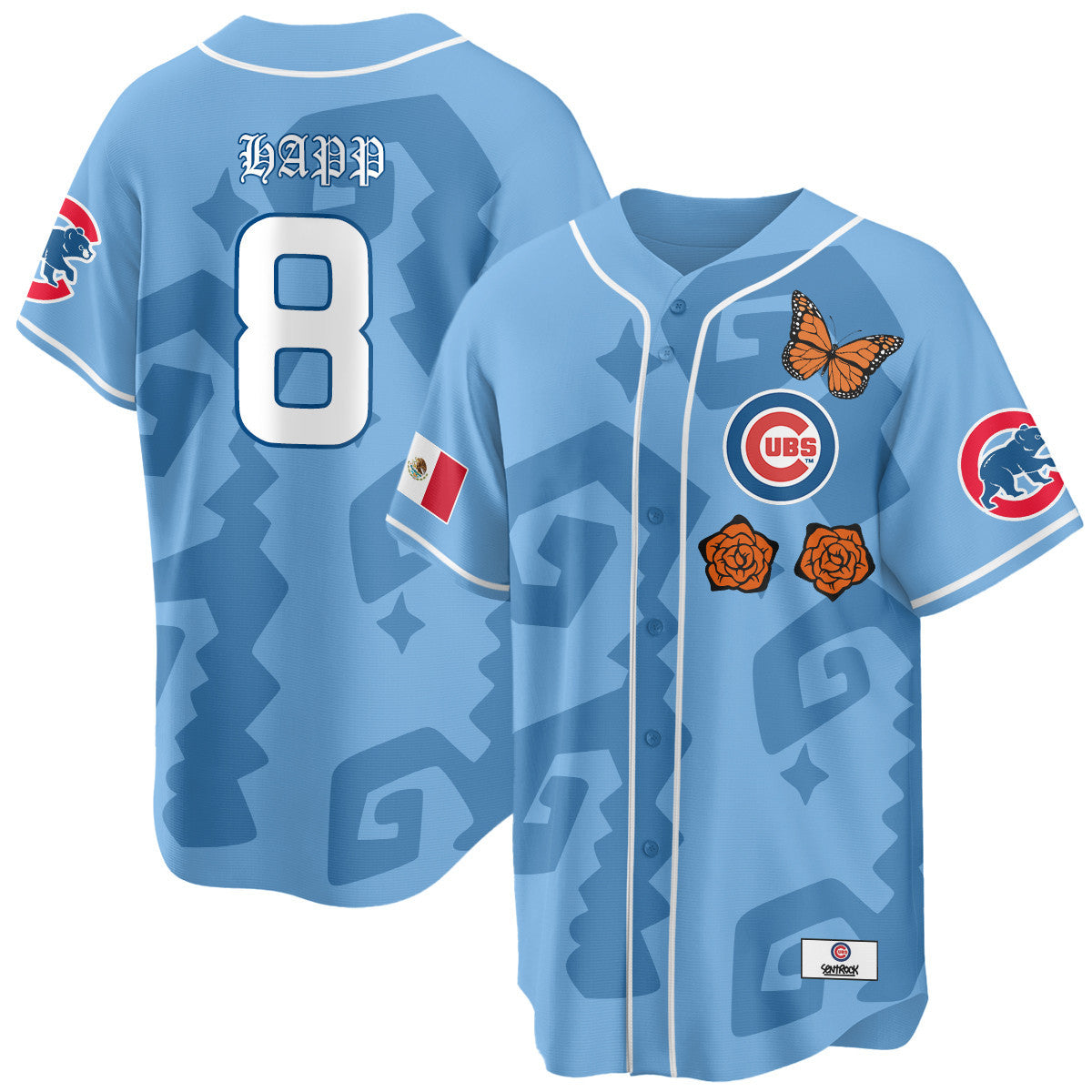 Men's Chicago Cubs "Xicago" Mexican Heritage Jersey - All Stitched