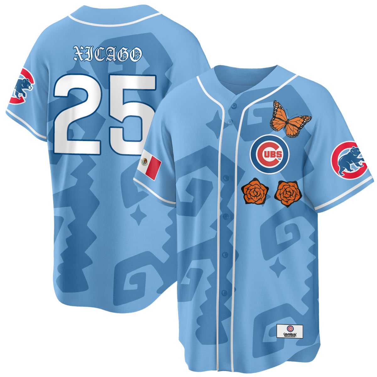 Men's Chicago Cubs "Xicago" Mexican Heritage Jersey - All Stitched