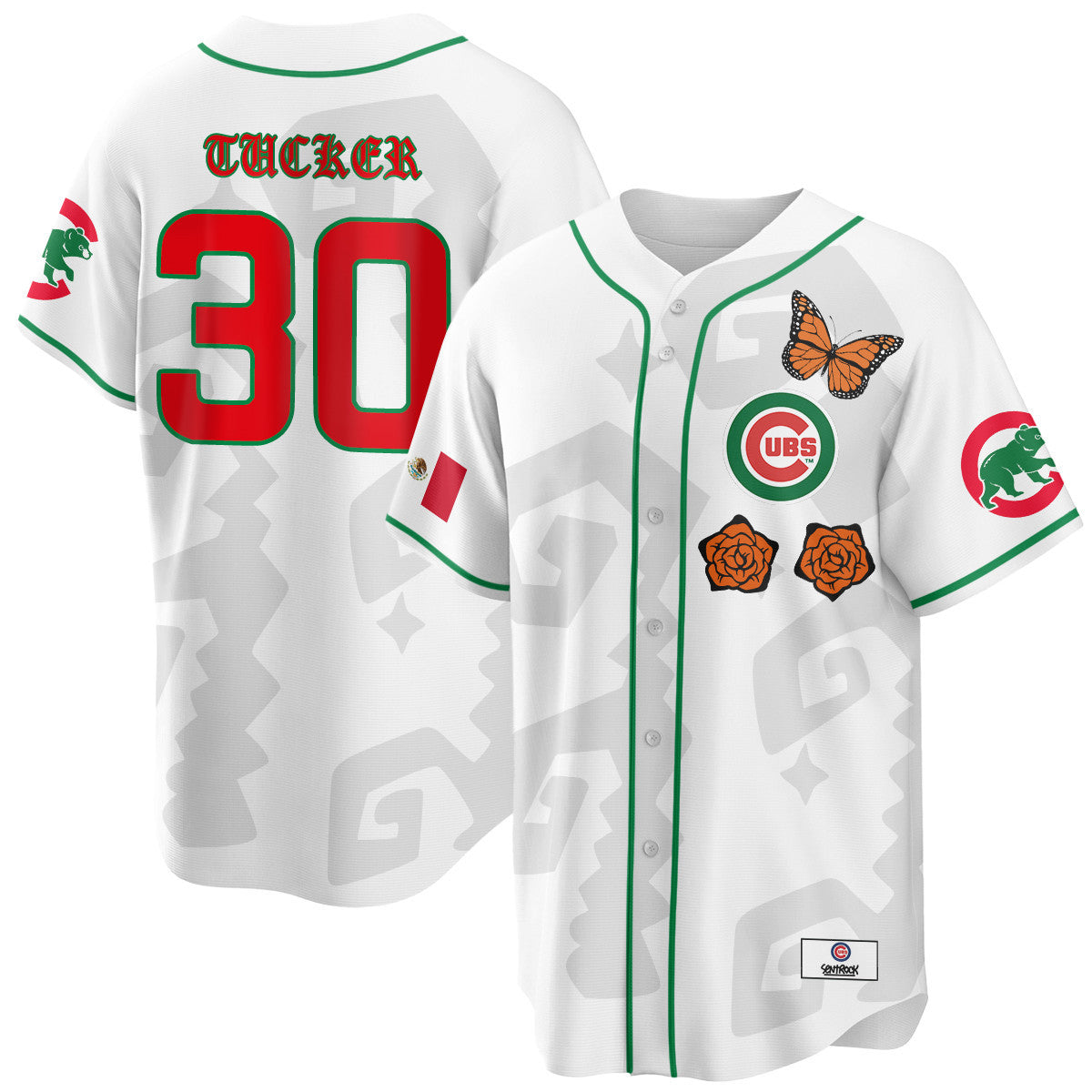 Men's Chicago Cubs "Xicago" Mexican Heritage Jersey - All Stitched