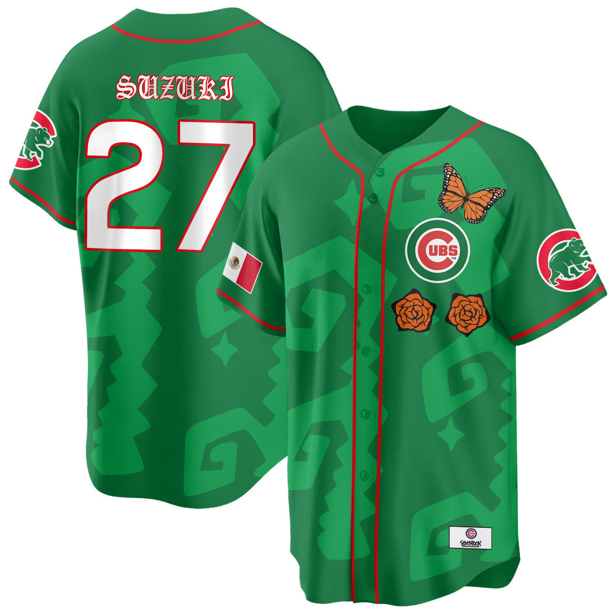 Men's Chicago Cubs "Xicago" Mexican Heritage Jersey - All Stitched