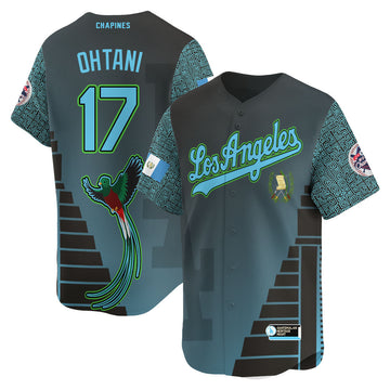 Los Angeles Dodgers Guatemalan Heritage Night Jersey - All Stitched