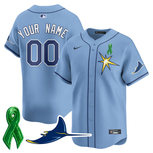 Tampa Bay Rays Mental Health Awareness Custom Jersey - All Stitched