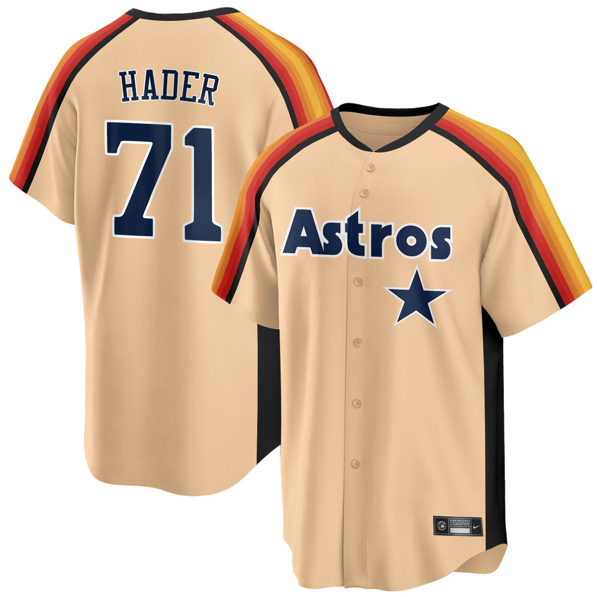 Houston Astros 1989 Throwback Road Jersey - All Stitched