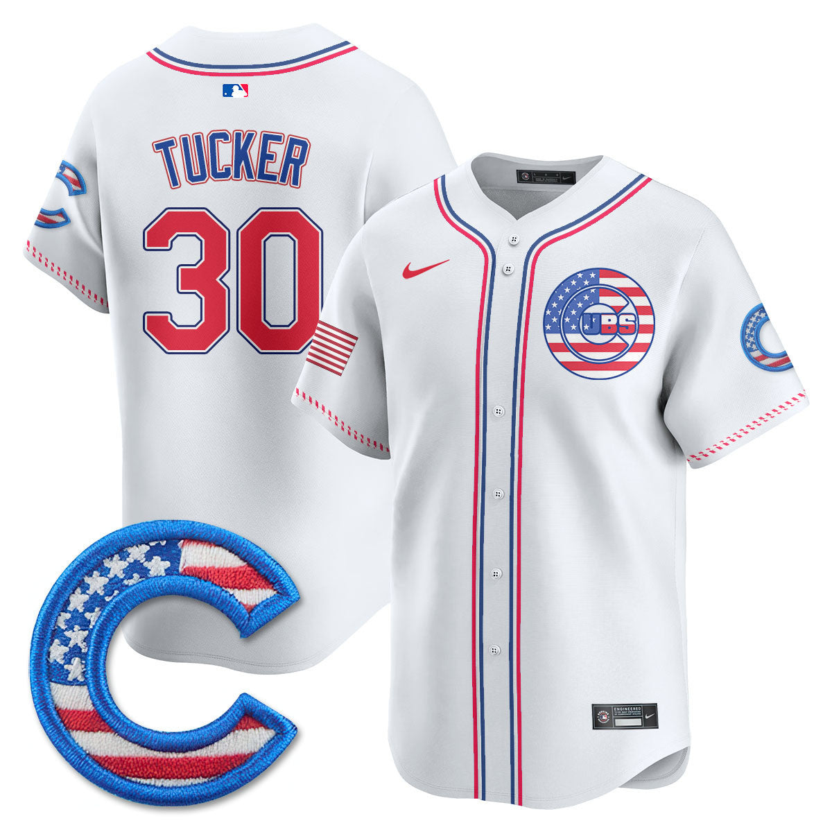 Men' Chicago Cubs 2025 Fourth of July Jersey - All Stitched