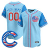 Custom Chicago Cubs 2025 Fourth of July Jersey - All Stitched