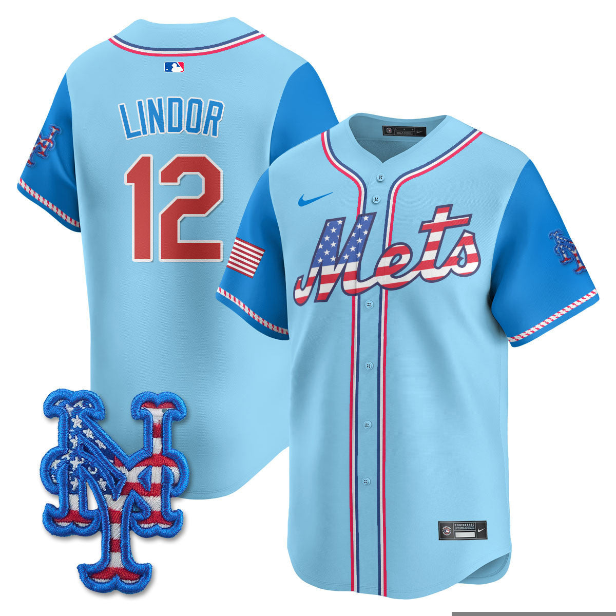 Men's New York Mets 2025 Fourth of July Jersey - All Stitched