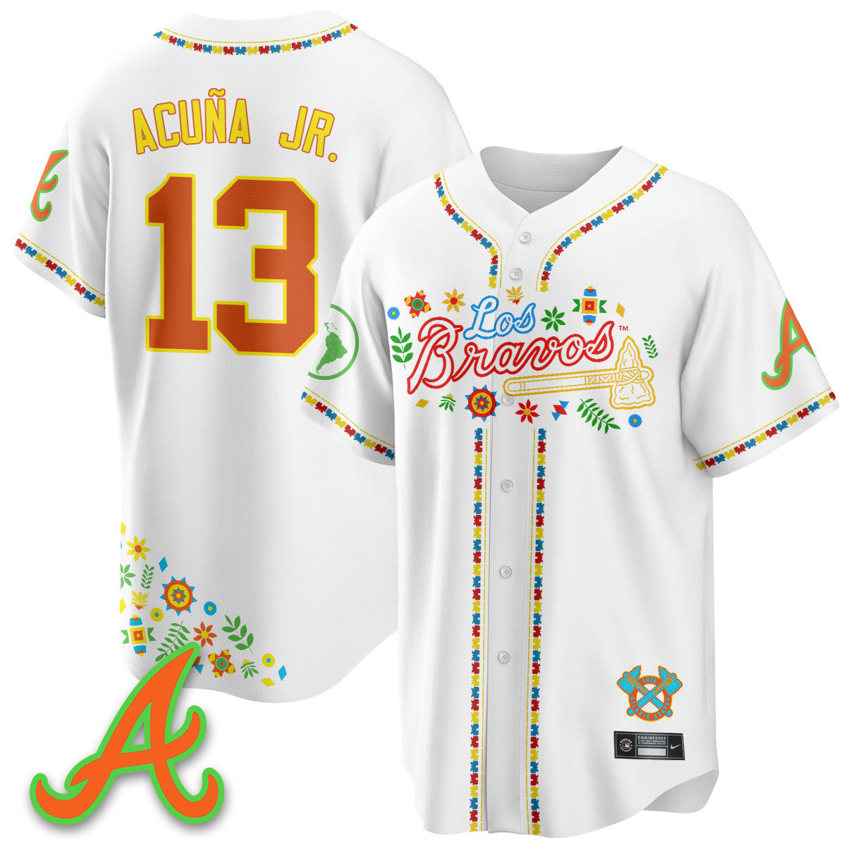 Men's Atlanta Braves 2025 "Los Bravos" Jersey - All Stitched