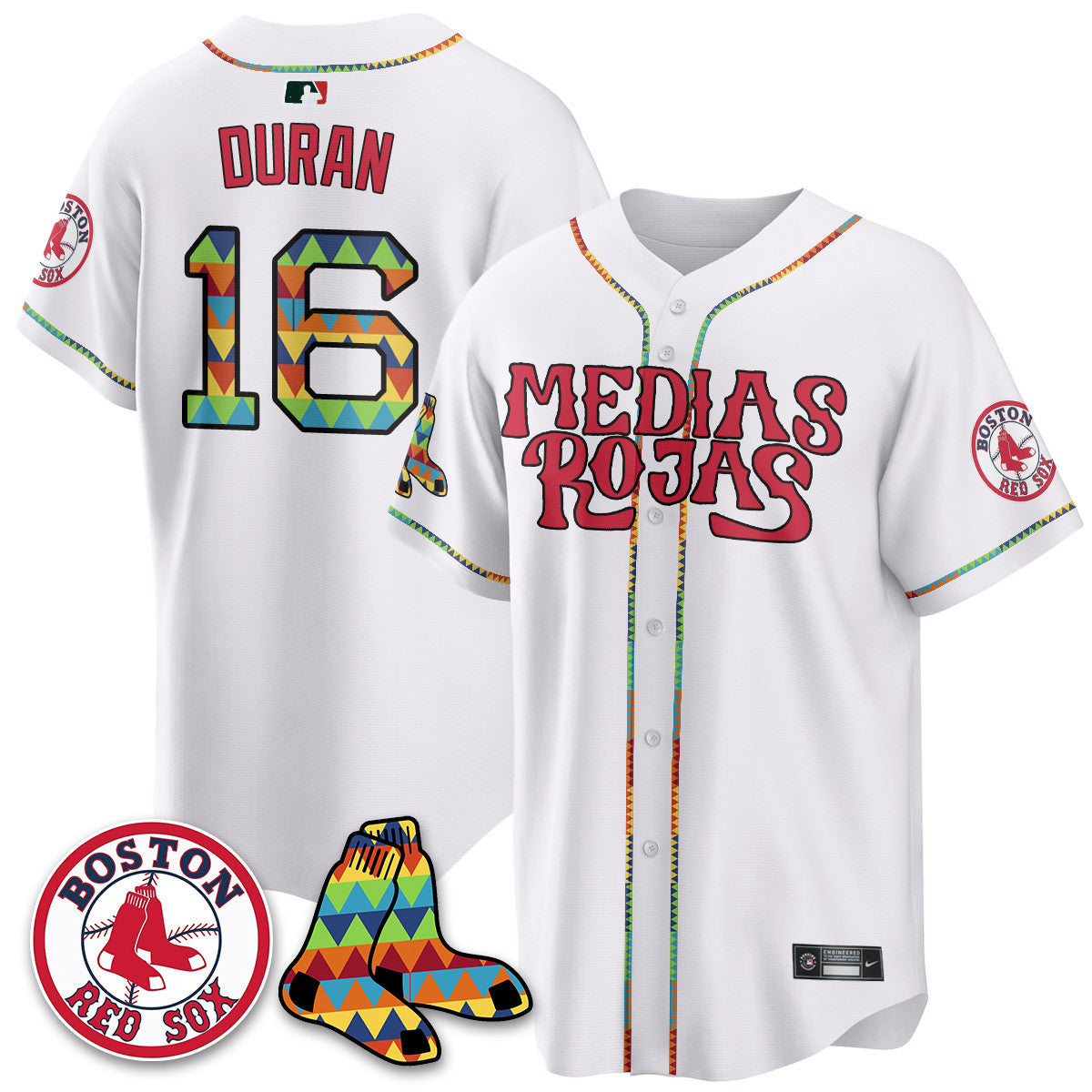 Men's Boston Red Sox "Medias Rojas" Limited Jersey - All Stitched