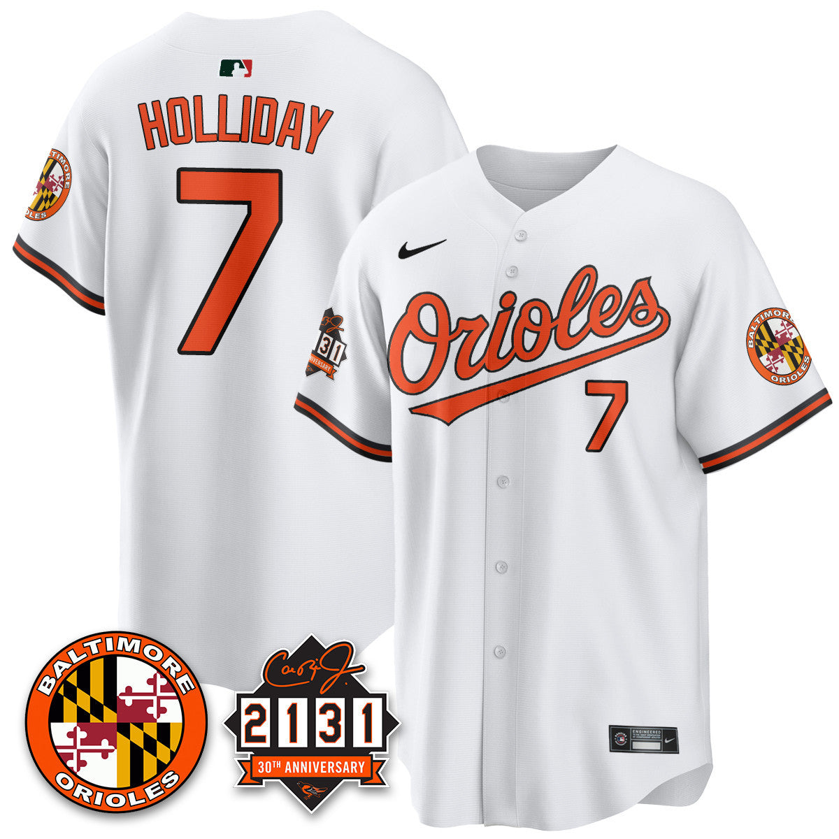 Men's Baltimore Orioles "30th Anniversary of 2131" Limited Jersey - All Stitched