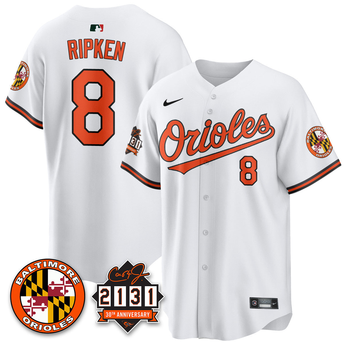 Men's Baltimore Orioles "30th Anniversary of 2131" Limited Jersey - All Stitched