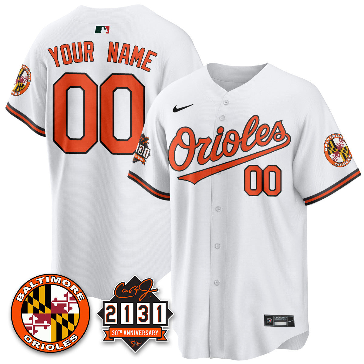 Men's Baltimore Orioles "30th Anniversary of 2131" Limited Jersey - All Stitched