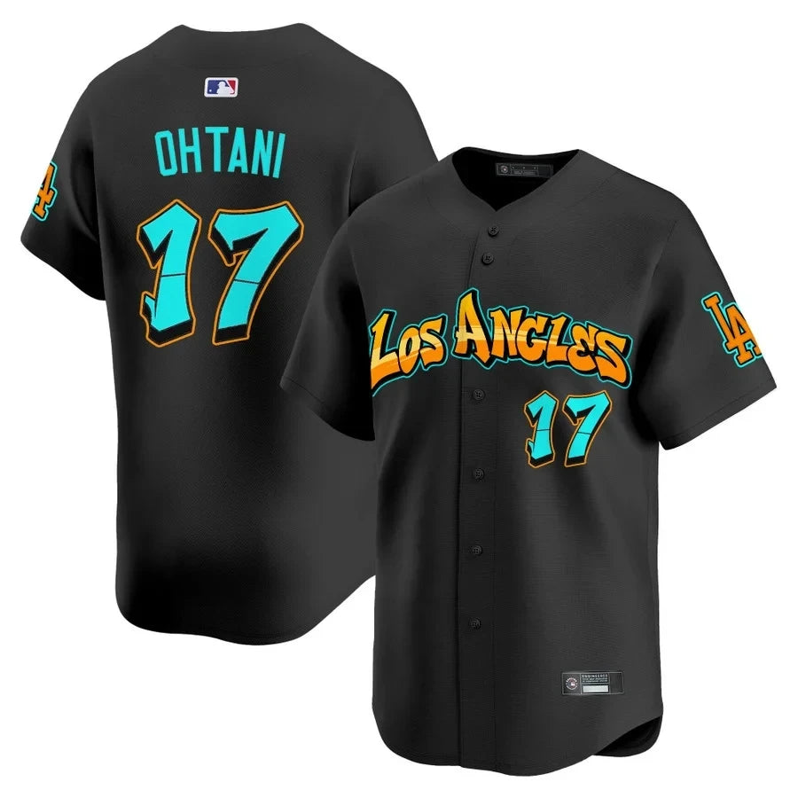 Men's Los Angeles Dodgers 'Graffiti Street Style Edition' Vapor Premier Limited Jersey - All Stitched