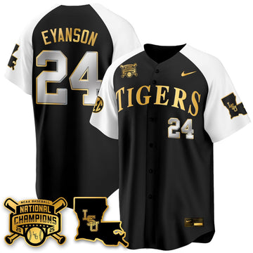 Youth's LSU Tigers 2025 World Series Champions Limited Gold Jersey - All Stitched