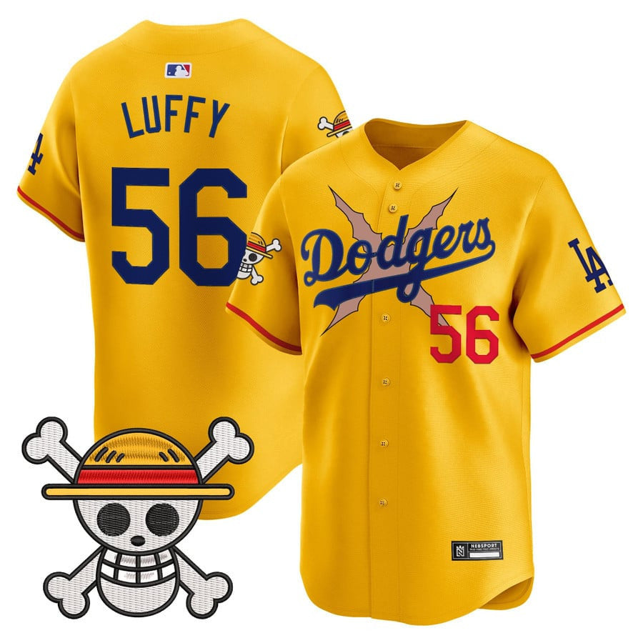 Men's Los Angeles Dodgers x One Piece 2025 Vapor Premier Limited Jersey - All Stitched