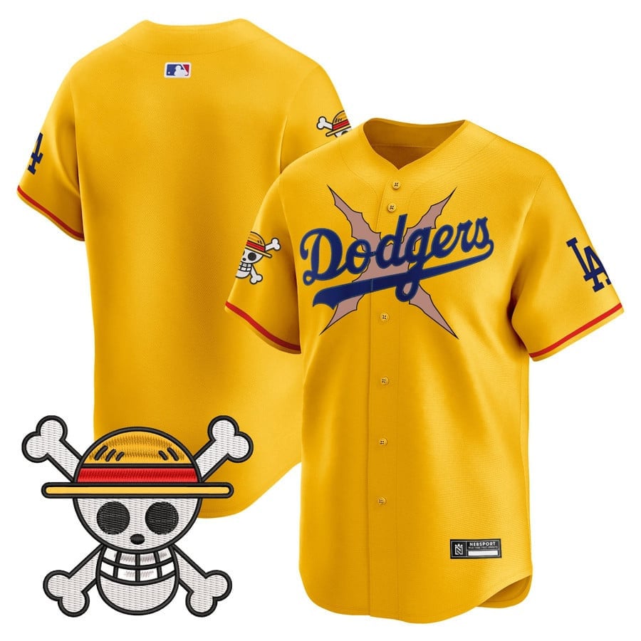 Men's Los Angeles Dodgers x One Piece 2025 Vapor Premier Limited Jersey - All Stitched