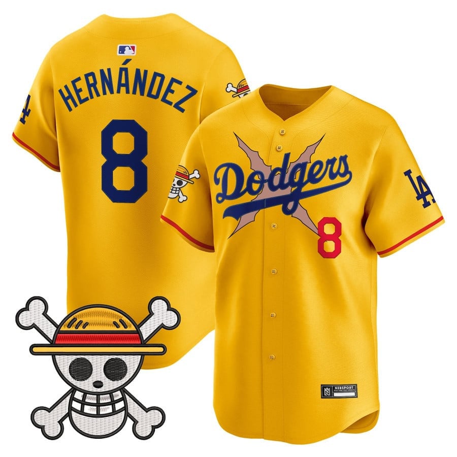 Men's Los Angeles Dodgers x One Piece 2025 Vapor Premier Limited Jersey - All Stitched
