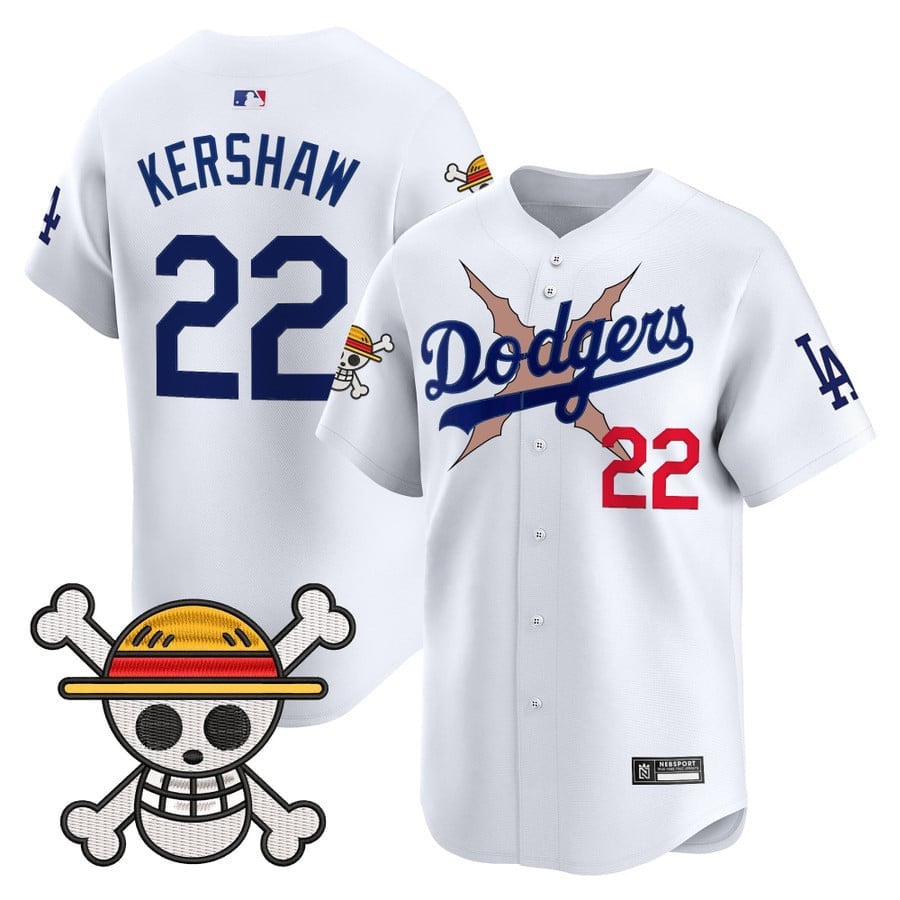 Men's Los Angeles Dodgers x One Piece 2025 Vapor Premier Limited Jersey - All Stitched