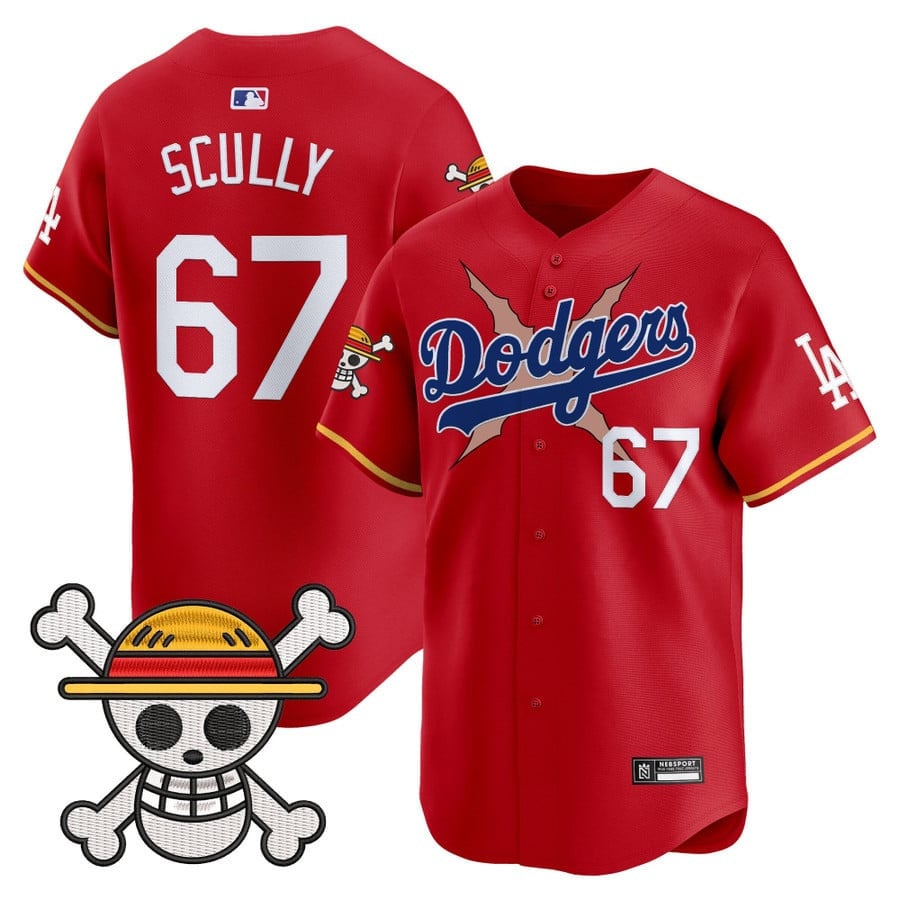 Men's Los Angeles Dodgers x One Piece 2025 Vapor Premier Limited Jersey - All Stitched