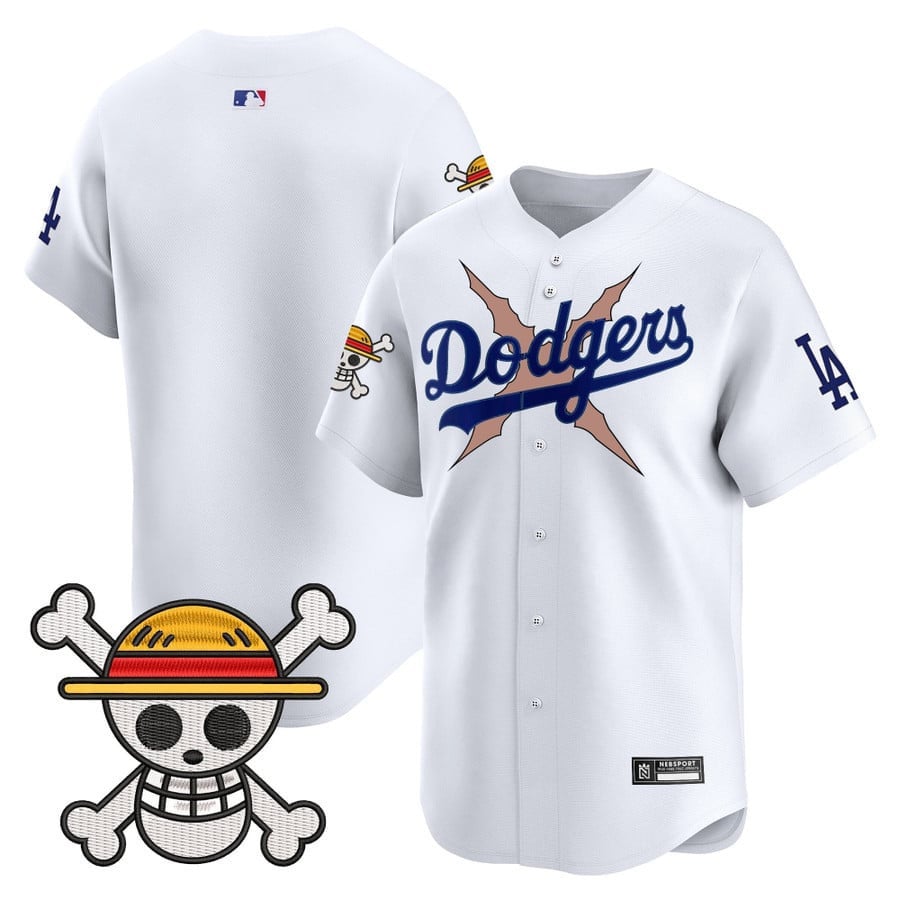 Men's Los Angeles Dodgers x One Piece 2025 Vapor Premier Limited Jersey - All Stitched