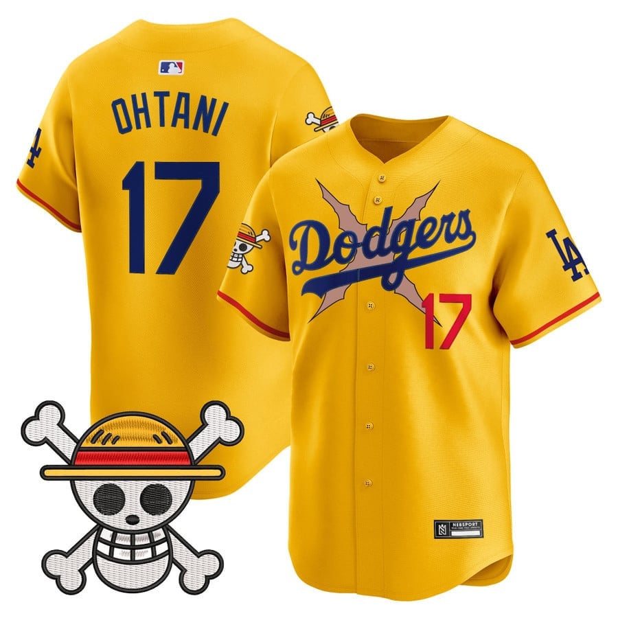 Men's Los Angeles Dodgers x One Piece 2025 Vapor Premier Limited Jersey - All Stitched