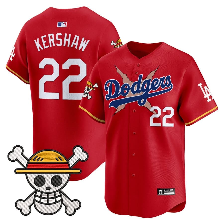 Men's Los Angeles Dodgers x One Piece 2025 Vapor Premier Limited Jersey - All Stitched