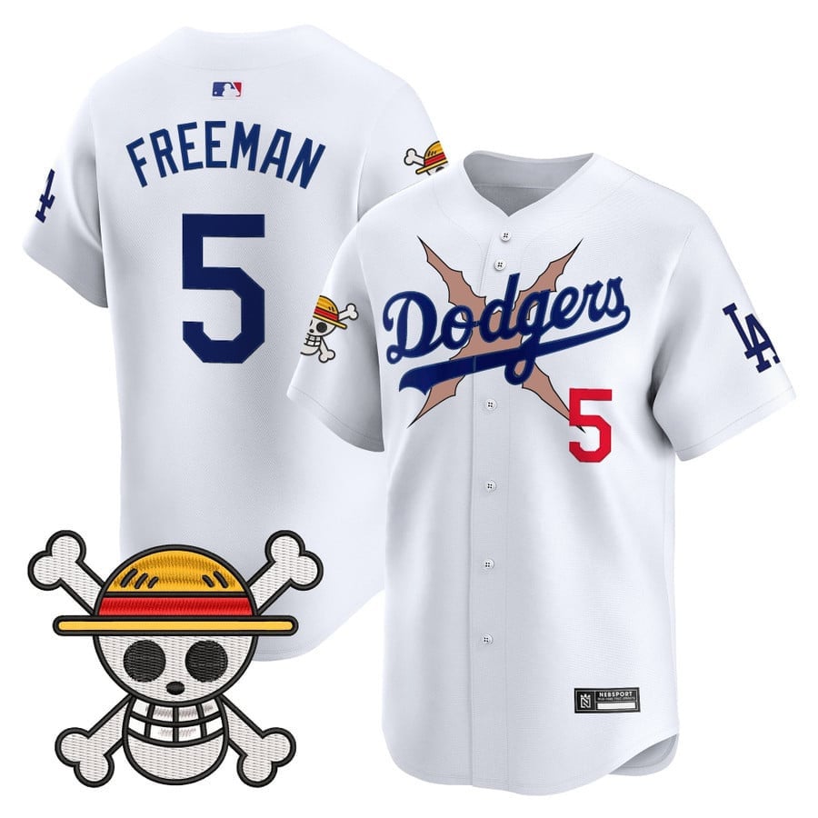Men's Los Angeles Dodgers x One Piece 2025 Vapor Premier Limited Jersey - All Stitched