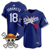 Men's Los Angeles Dodgers x One Piece 2025 Vapor Premier Limited Jersey - All Stitched