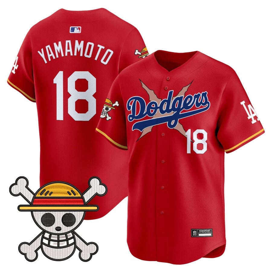 Men's Los Angeles Dodgers x One Piece 2025 Vapor Premier Limited Jersey - All Stitched