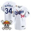 Men's Los Angeles Dodgers x One Piece 2025 Vapor Premier Limited Jersey - All Stitched