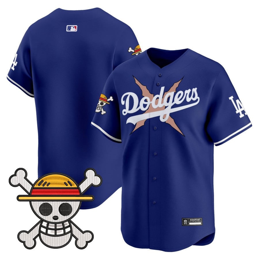 Men's Los Angeles Dodgers x One Piece 2025 Vapor Premier Limited Jersey - All Stitched