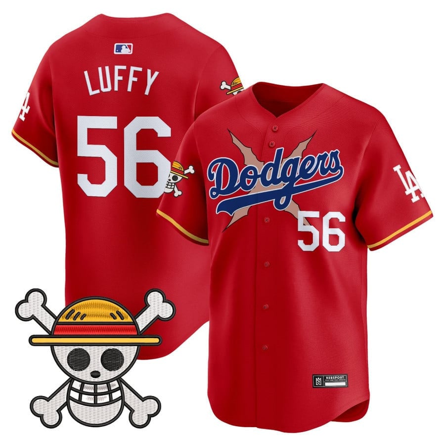 Men's Los Angeles Dodgers x One Piece 2025 Vapor Premier Limited Jersey - All Stitched