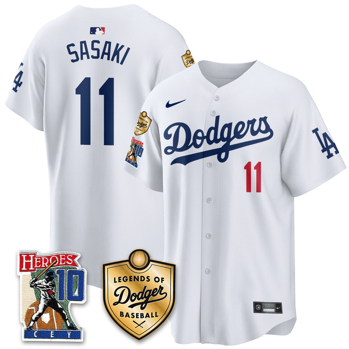 Men's Dodgers Ron Cey "Legends Of Dodgers Baseball" Jersey - All Stitched
