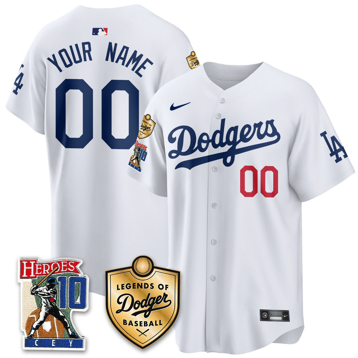 Men's Dodgers Ron Cey "Legends Of Dodgers Baseball" Jersey - All Stitched