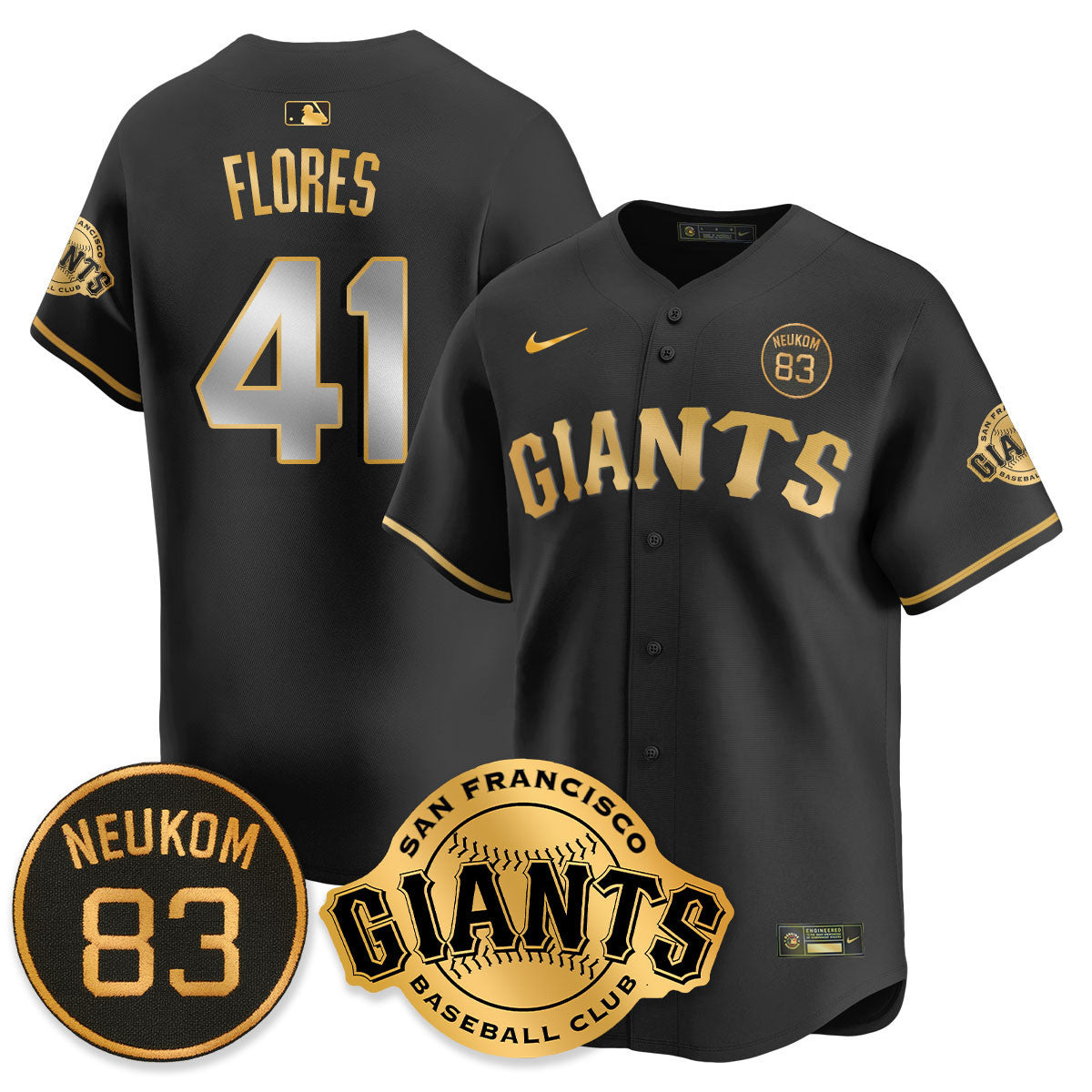 Men's San Francisco Giants Bill Neukom Memorial 2025 Jersey - All Stitched
