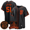 Men's San Francisco Giants Bill Neukom Memorial 2025 Jersey - All Stitched